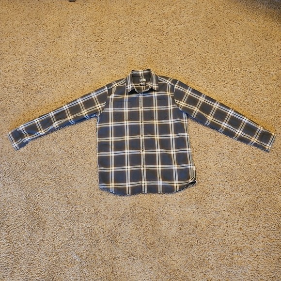 The North Face Other - North Face Shirt Mens Large Green Check Long Sleeve Hiking Pockets Button Up